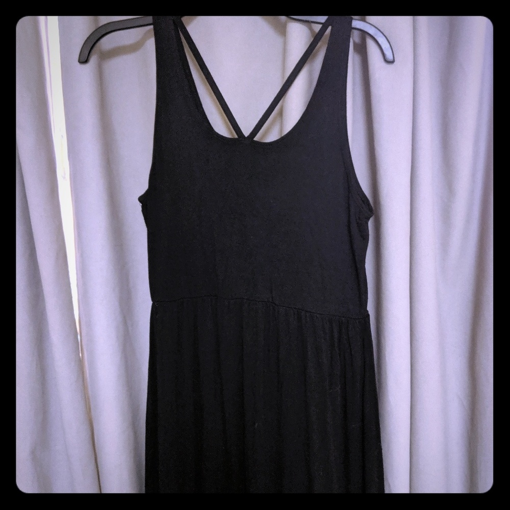Black maxi dress